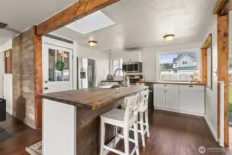 Butcher block counters