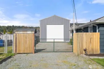 Gravel off street parking