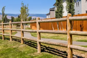 Perimeter fencing around entire community