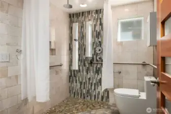 Unit 1 Bathroom - Zero Threshold Shower