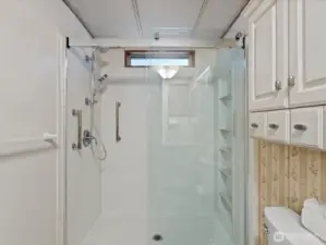 3/4 bath.