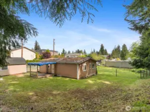 View of the property from the back yard.