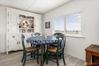 Cutest dining area that comes with a view.