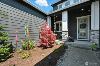 Thoughtful landscaping in both front and back yards