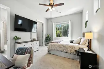 2nd bedroom with walk-in closet and attached bathroom