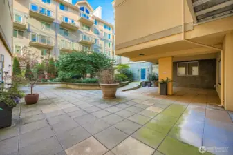 Outdoor courtyard for a breath of fresh air.