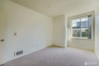 Spacious enough to double as a work-from-home setup.