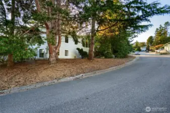 Private corner lot