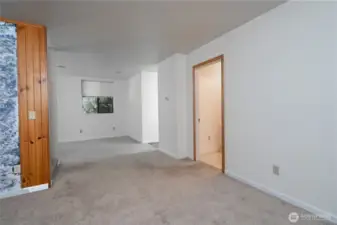 Lower level flex space
