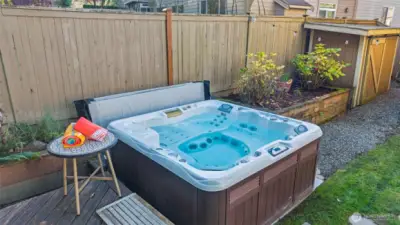 Hot Tub stays too!