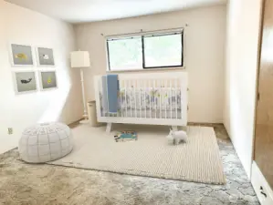 First bedroom on the main floor