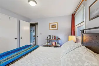 Another view from bedroom one with access to the hallway.