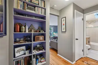 Hallway storage space.