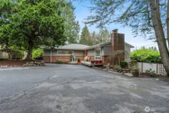 Rear exterior showing two-level layout