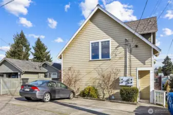 Dedicated parking space right in front of the home—making everyday arrivals and unloading groceries easy.