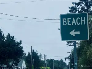 SIgn to Klipsan beach approach at 225th. The home is located on 227th