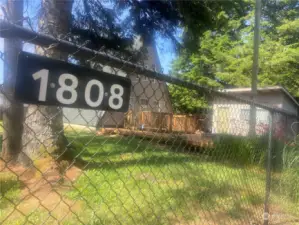 Completely fenced yard