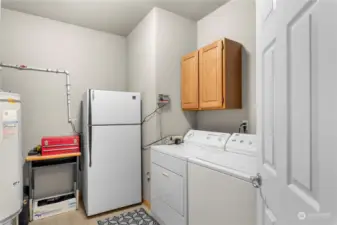 Lower floor laundry/utility room