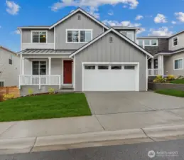 Photo not of actual home. Farmhouse elevation. Different colors on actual home.