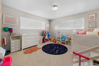 Unit 2 second bedroom. All the bedrooms in this duplex are really good size.