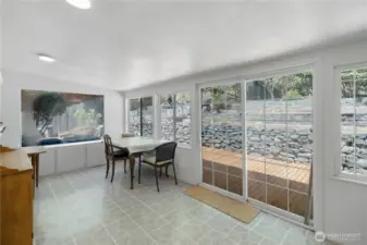 Fully covered/finished patio for rainy days!
