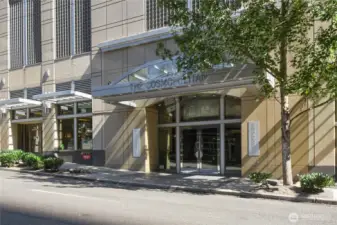 The Cosmopolitan is a luxury high-rise condominium building located in the heart of downtown Seattle