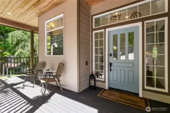 Wonderful covered front porch