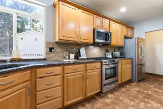 Lots of cabinetry for storage