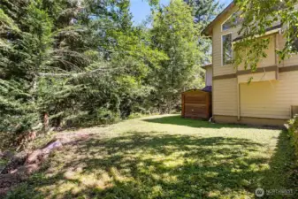 Flat yard space
