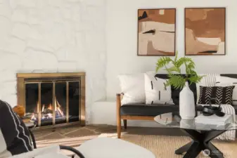 Wood Burning Fireplace