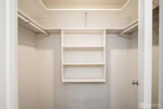 Primary walk-in closet