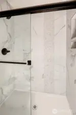 Luxury shower in primary bath
