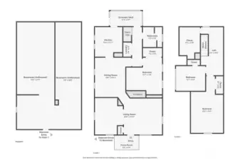 Home layout. Previous plans to add to the home are available upon request. The options to add to the home would add an additional bedroom and bath to the third floor.
