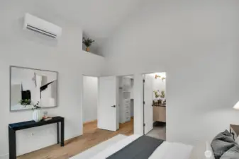 and separate access to the bathroom