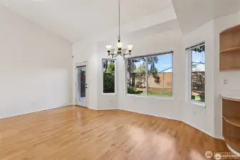 Another view of the bay window and pretty view windows