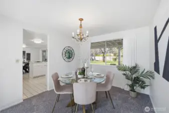 Another angle of the dining room.