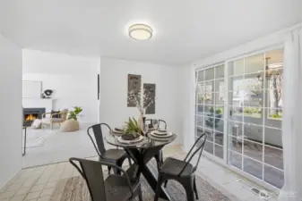 Easy mornings or afternoon tea in this conveniently located breakfast nook.