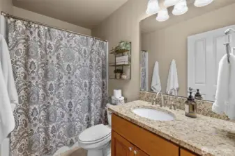 Lower level full bathroom.