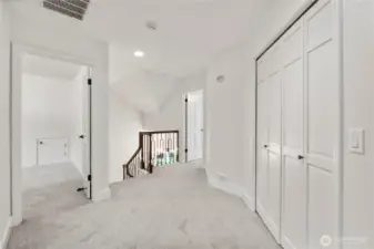 Spacious hallway and tons of storage throughout.