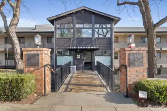 Front Entrance to the Bayview Condominiums