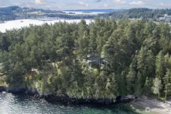 From the east looking back towards Friday Harbor