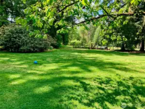Park like grounds are easily maintained with the included Riding Lawn Mower and the privacy is well worth it!