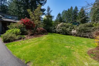 Gorgeous Blooming Yards shows the 30 Plus years the owners have put into these Gardens & Yards and Home.