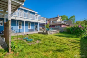 Back yard with Deck