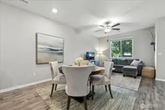 Dining Area + Living Room