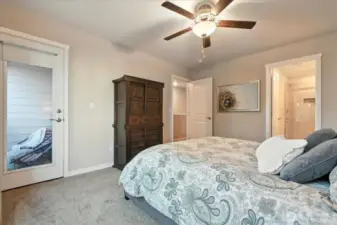 Primary Bedroom, balcony, ensuite bath
