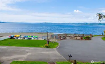 Community plaza and boat launch
