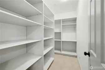 Bonus pantry space off of the laundry room. No other home in the neighborhood has this great bonus space.