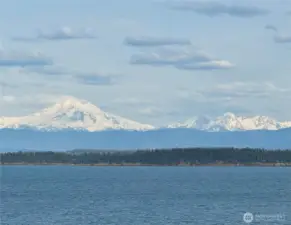 Mt. Baker shines to the east.