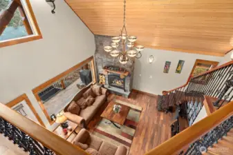 View from lost to living area